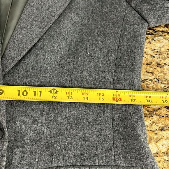 PENDLETON Virgin Wool Gray Single Breasted One Button Closure Blazer Size 10 - Picture 10 of 12